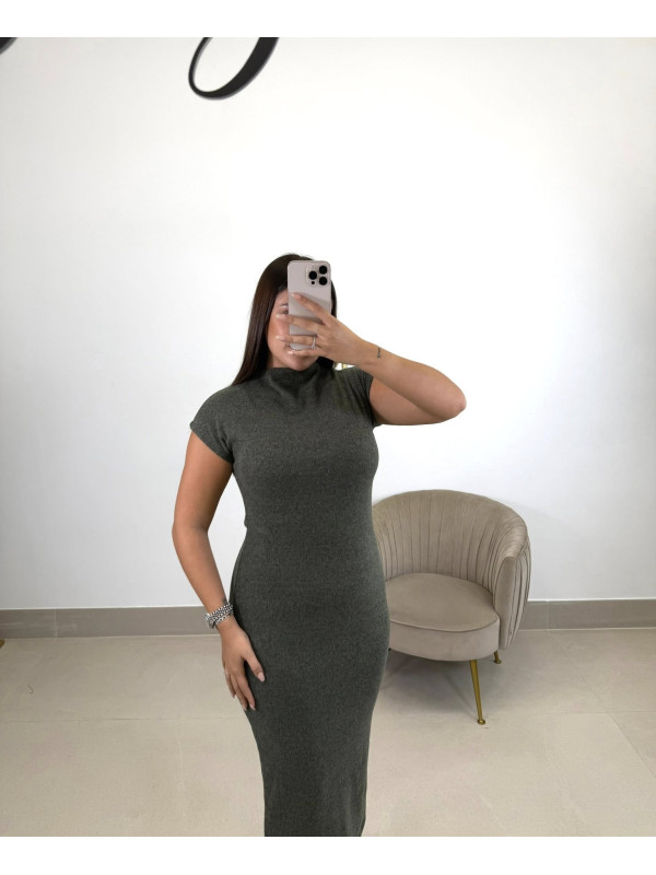 Vestido Olga gris oscuro Vestido Olga gris oscuro