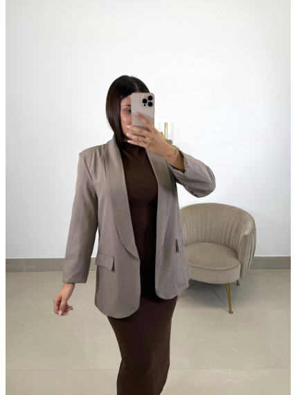 Blazer basica solapa topo