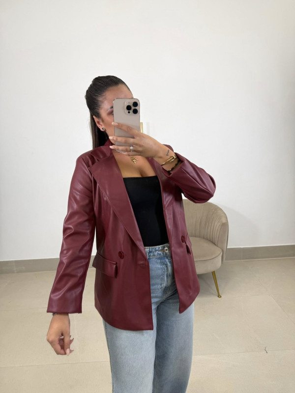 Blazer polipiel tinto