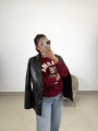 blazer polipiel negra blazer polipiel negra