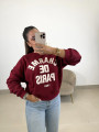 Sudadera Charme de Paris tinto Sudadera Charme de Paris tinto
