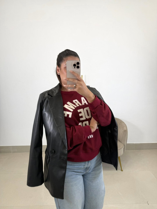 Sudadera Charme de Paris tinto Sudadera Charme de Paris tinto
