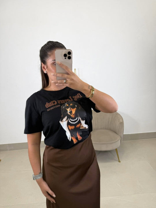 Camiseta dog lovess club negra Camiseta dog lovess club negra