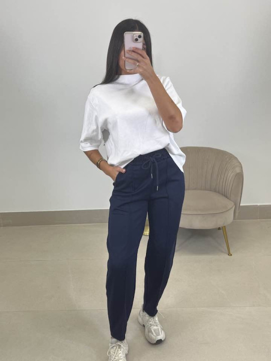 Pantalon felpa balloon azul Pantalon felpa balloon azul