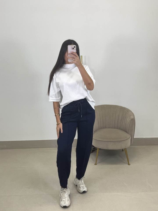 Pantalon felpa balloon azul Pantalon felpa balloon azul