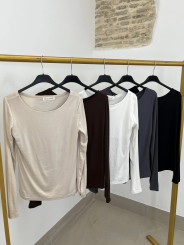 Camiseta basica manga larga