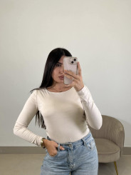 Camiseta basica manga larga