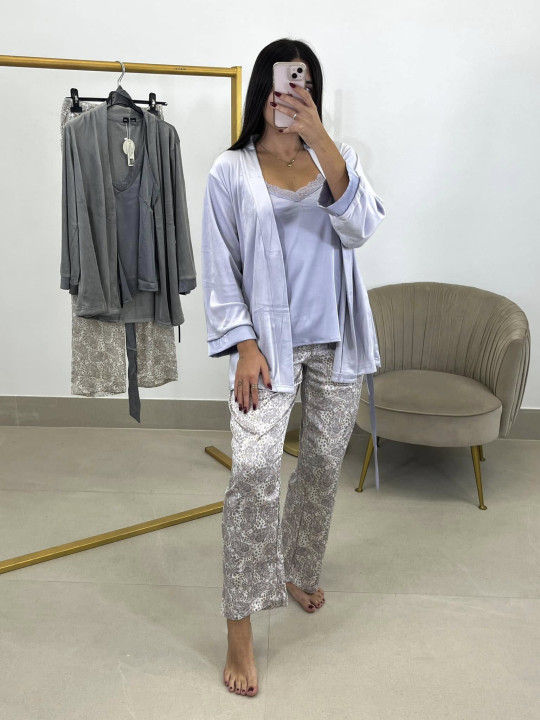 Pijama tres piezas cashemir Pijama tres piezas cashemir