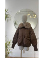Plumas marron cuello desmontable Plumas marron cuello desmontable
