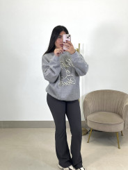 Legging campana bzm060 gris oscuro