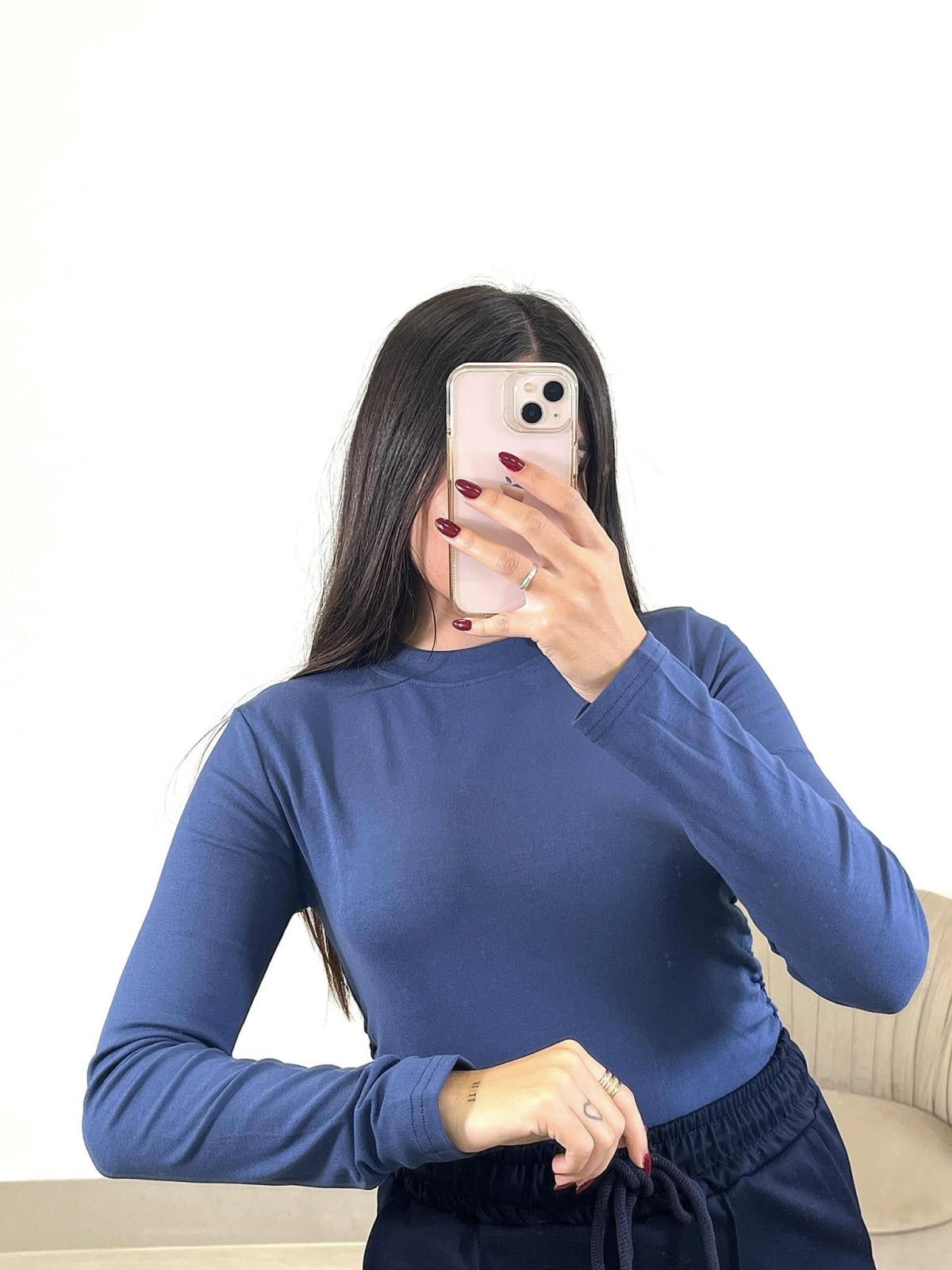 Camiseta basica fruncida