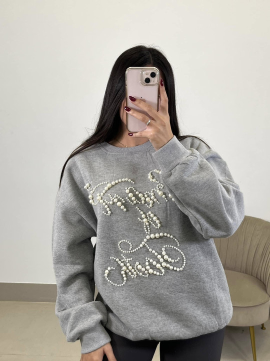 Sudadera Perlas gris Sudadera Perlas gris