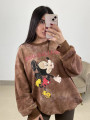 Sudadera Ricecake oisis Mickey marron Sudadera Ricecake oisis Mickey marron