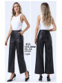 Pantalon polipiel flare negro Pantalon polipiel flare negro