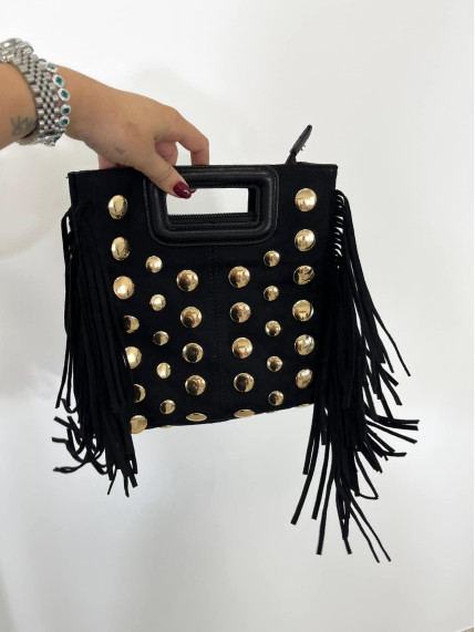 Bolso tachuelas negro