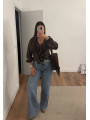 Blusa volante chocolate Blusa volante chocolate