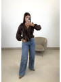 Blusa volante chocolate Blusa volante chocolate