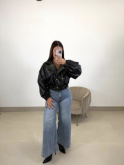 bomber polipiel negra