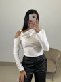 Top asimetrico blanco Top asimetrico blanco
