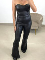 mono polipiel samantha negro mono polipiel samantha negro