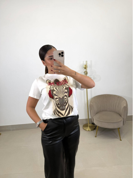 Camiseta rock me blanca