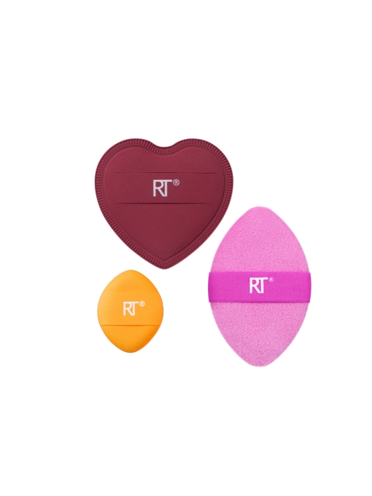 Set de borlas de maquillaje Matte + Merry Trio real techiques