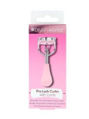BRUSHWORKS Eyelash Curler With Comb |Rizador de pestañas con peine