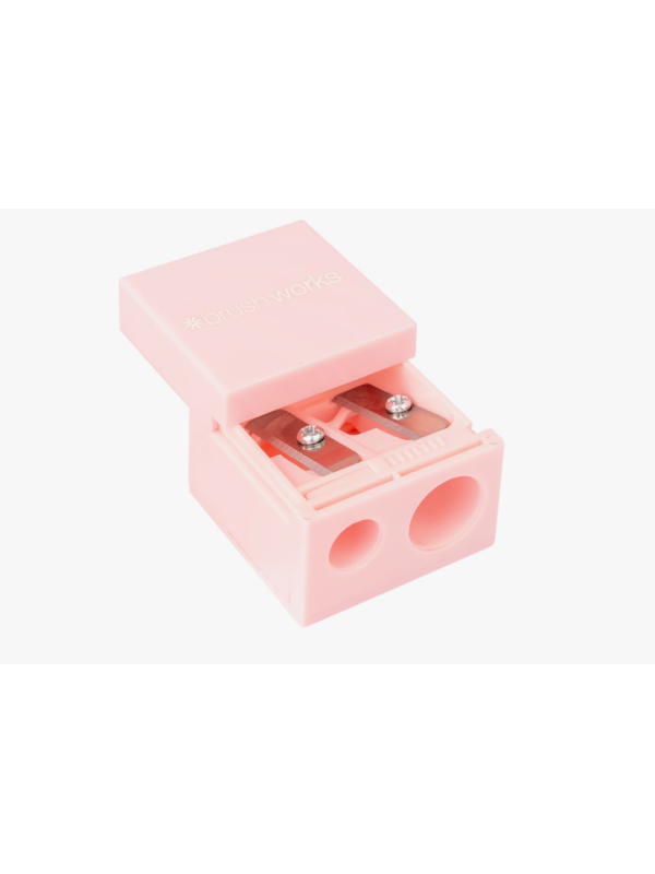 brush work Pencil Sharpener sacapuntas doble para lápices cosméticos