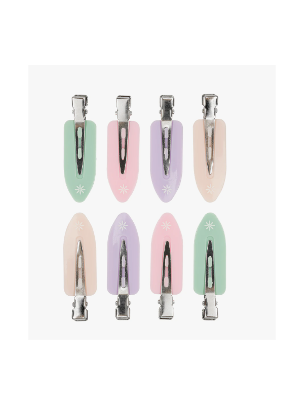 brush works pastel no crease hair clips (8unid)
