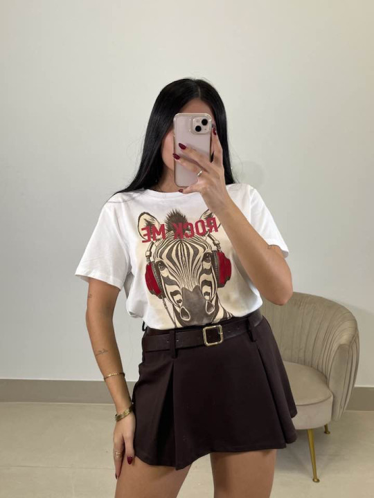 faldapantalon cinturon marron