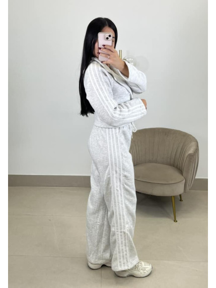 conjunto marietta rayas gris claro