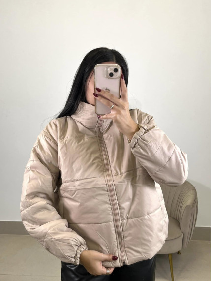 Anorak corto beige