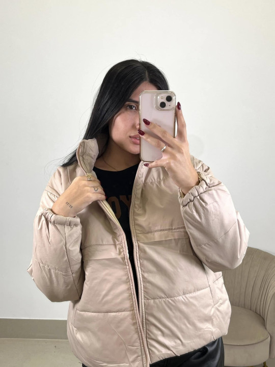 Anorak corto beige