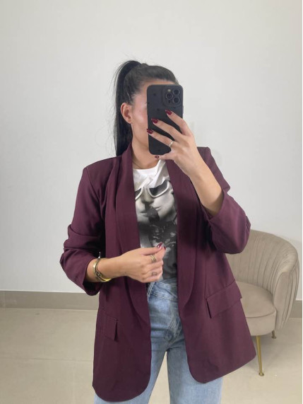 Blazer basica solapa tinto