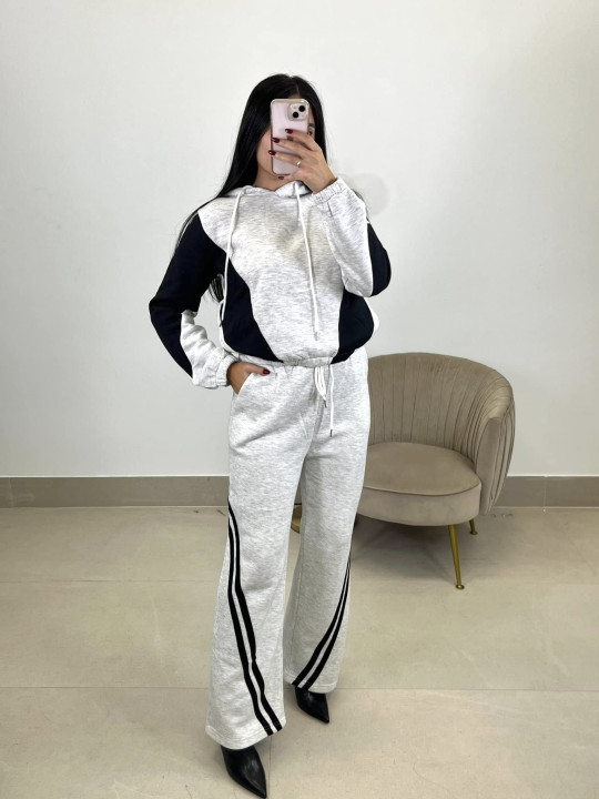 CONJUNTO CHARLOTTE GRIS CLARO