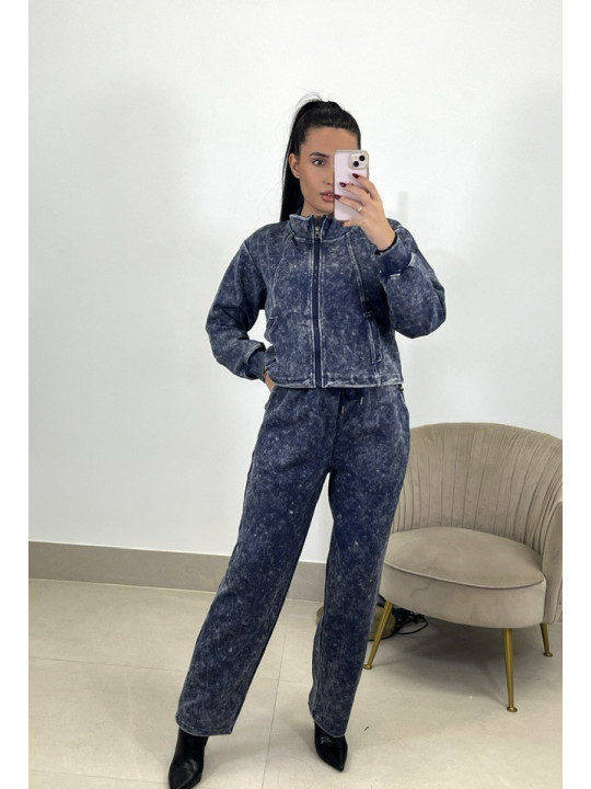 Conjunto desgastado Maria azul