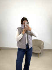 CHALECO ANORAK GRIS