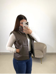 CHALECO ANORAK MARRON