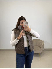 CHALECO ANORAK MARRON