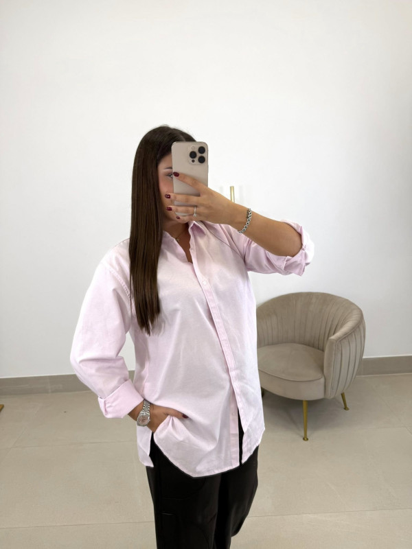 Camisa oxford rosa