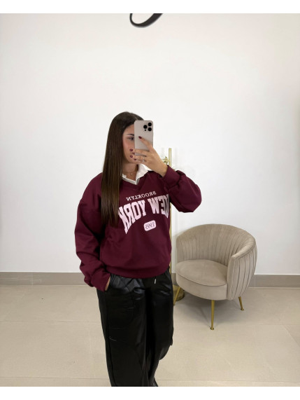 Sudadera combinada brooklyn