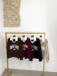 Sudadera combinada brooklyn