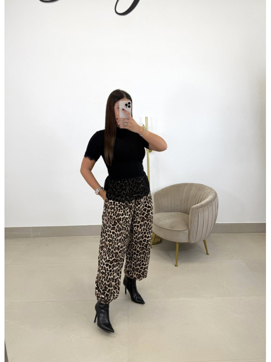 Pantalón ballon leopardo