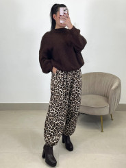 Pantalón balloon leopardo