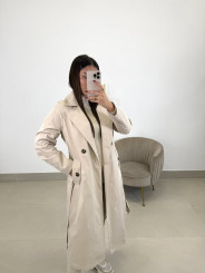 Gabardina basica beige