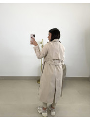 Gabardina basica beige