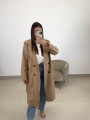 Abrigo paño varsovia beige