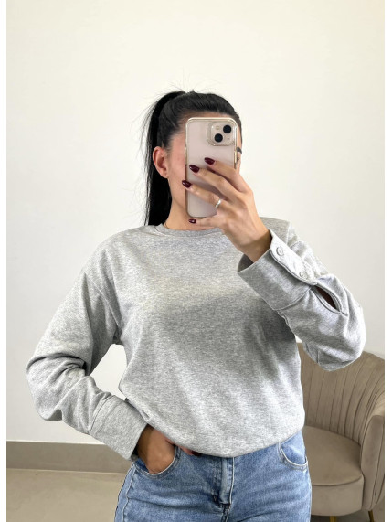 sudadera hombrera basica gris