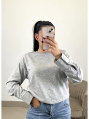 sudadera hombrera basica gris