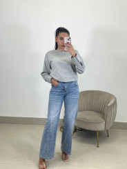 sudadera hombrera basica gris